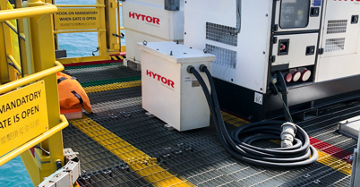 Hytor Cwind Taiwan - HYTOR generator på platform